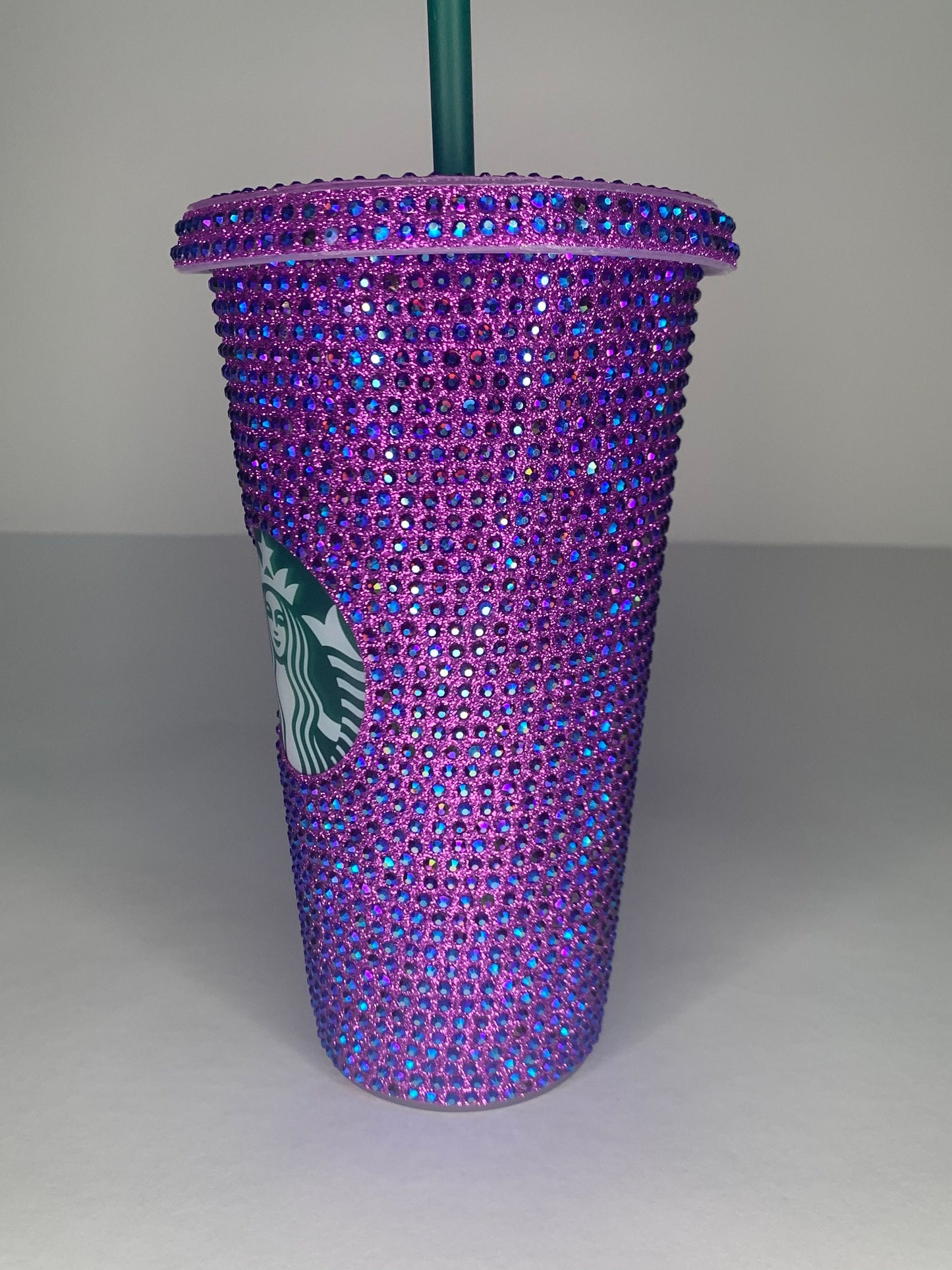 Starbuck$ Rhinestone/glass filled Venti 24 ounce Tumbler – Pawz 4